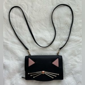 Kate Spade Jazz Things Up Cat Face Crossbody Bag